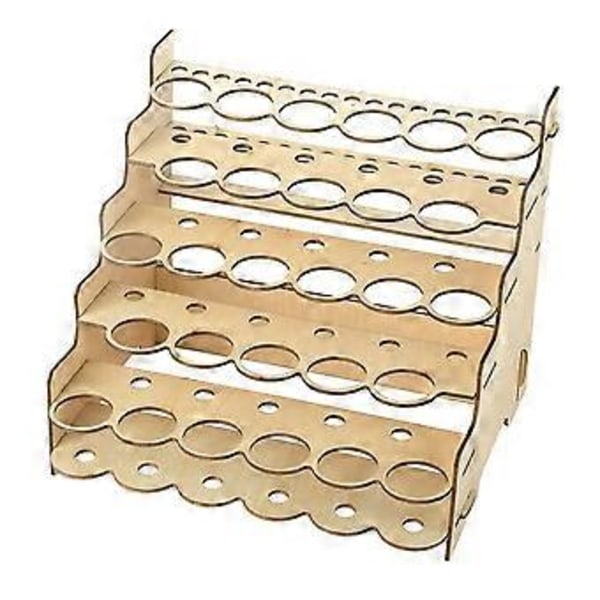Modellmaling Organizer Enkel Flerlags Delikat Praktisk Malingholder DIY Pigmenthylle med Flere Spor B