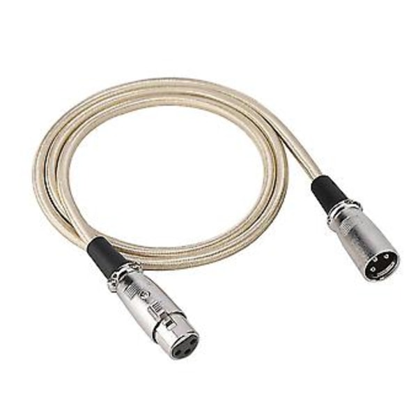 3-nastainen XLR uros - XLR naaras mikrofonikaapeli, johdin 1 metri / 3,3 jalkaa