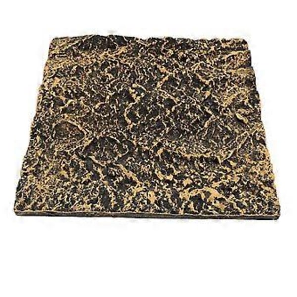 Rock Terrarium Baggrund Høj Simulation Klar Tekstur PU Reptil Tank Baggrundsbræt Habitat Klatrebræt Dekoration 27x26.8cm / 10.63x10.55in