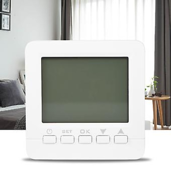 HY02B05-2 16A Digital LCD Display Uppvärmning Programmerbar Termostat Temperaturregulator