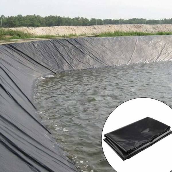HDPE Polyethylene Damduk 2m x 3m - Svart, for fiskedammer, bekker, fontener og vannhager