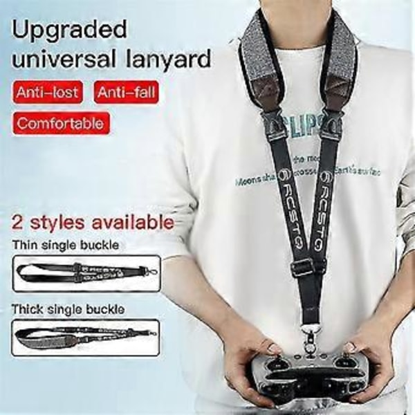 Fjärrkontroll Nackband för DJI Avata FPV Combo Phantom Drönare Krok Hållare Rem Säkerhetsrem Bälte Sling Mount Tillbehör