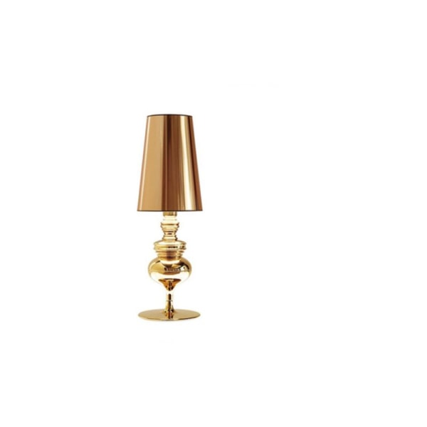 Vardagslampa i europeisk stil bordslampa sänglampa liten guld 15x46cm-DENUOTOP