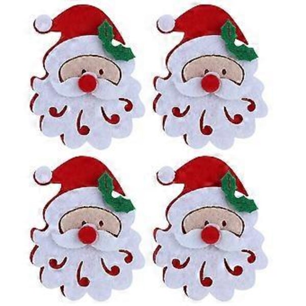 Juleapplikation, 20 STK./pose Glædelig jul Ornament Julepynt Julekludmærke Alsidig funktionalitet