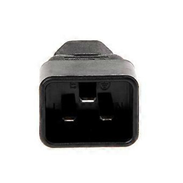 IEC 320 C20 3-Pin Hane Till C13 3-Pin Hona Kontakt Strömförsörjning Konverter Adapter