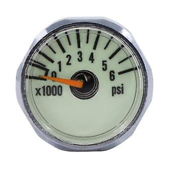 Ny S Dykkerflaske Trykkmåler 1 Tommers Skive 350 Bar/5000 Psi 7/16tommer-20unf Gjenger