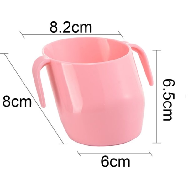 Skrå munn læringskopp - Rosa