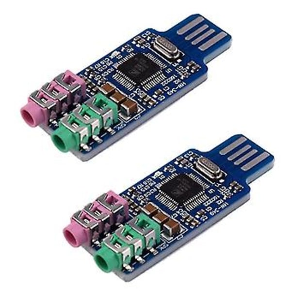 2kpl Cm108 Usb Äänimoduuli Ajuri Kannettavalle Tietokoneelle