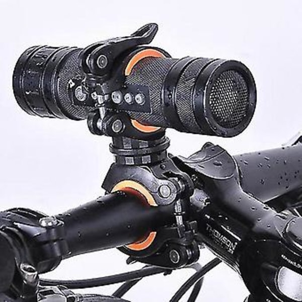 360 graders roterende sykkellys dobbel holder LED frontlykt lampe pumpe styrefeste