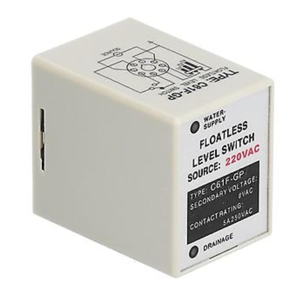 BERM Flytande Nivårelä Vätskeomkopplare Kontroller Elektrisk Utrustning C61F‑GP AC 220V