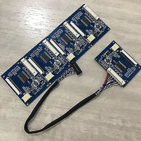 1 Sæt Standard 20pin Lvds Input Til 50pin Ttl Port Output Driver Controller Board Modul Med Kabel