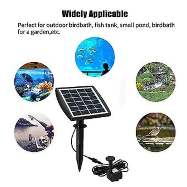 Solar Fontæne Pumpe Til Baghave Pool Fuglebad Solar Ed Fontæne