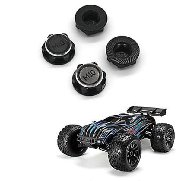 4kpl 17mm M10 Metallinen Pyörän Kuusiomutterin Suojus Nt002 Jlb Racing Cheetah 11101 21101 J3 Speed 1/10 Rc Auton Päivitysosat, 4