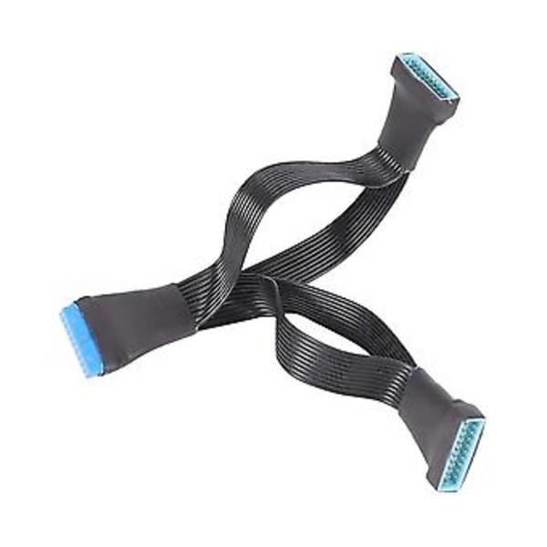 Moderkort USB 3.0 19pin Header 1 till 2 Förlängningssplitterkabel 19pin 20pin Intern Förlängningsheader