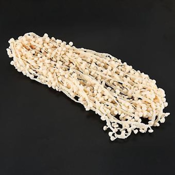 20 jaardin 10 mm:n pompom-nauha, palloreunus, askartelutarvike, pitsi, beige