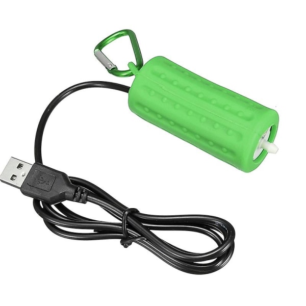 2 setin USB miniilmastuspumppu ilmapumppu akvaarioilmastin Ultra hiljainen mini akvaario Go Fishing Oxygen