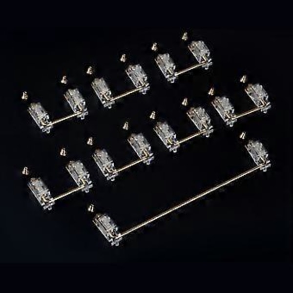 Transparent Gullbelagt PCB Skrue-i Stabilisator For Tilpasset Mekanisk Tastatur Modifikator Gh60 Xd64 Xd84 6.25x 2x Xd96
