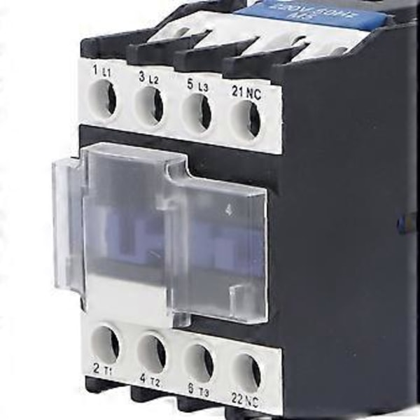 AC Kontaktor Silverkontakt 3P Kretslastkontrollbrytare Kontroller 220V 25A för Strömförsörjning