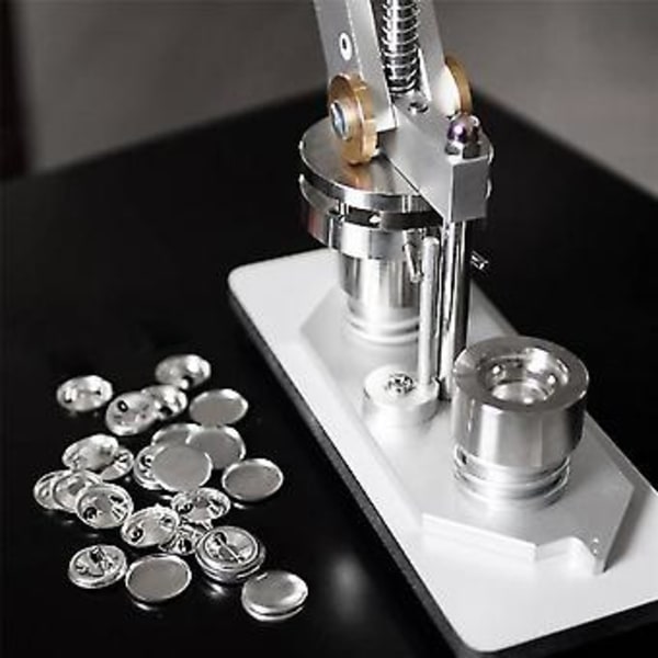 600 stk. Blanke Knapfremstillingsmaterialer 25 mm/1 tomme Knapnålefremstillingssæt Metaldele til Knap M