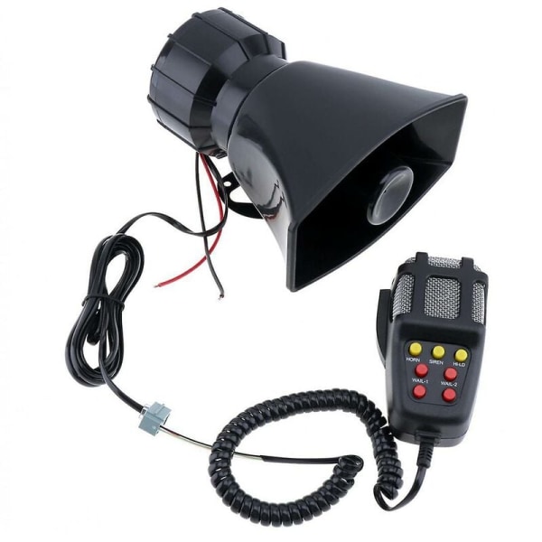 100w Dc12v 120db 7 Sound Car Electronic Warning Siren Motorcycle Alarm Firemen Loudspeaker