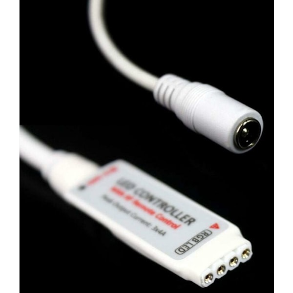 UltraBright RF-fjärrkontroll 17 knappar trådlös fjärrkontroll, 5V/12V/24V 12A minikontroller för RGB LED-remsa