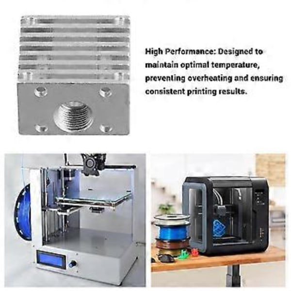 For V6 Enkel Hot End Radiator DIY Kjøleribbe Helt Metall Kjøleribbe 3D-skrivertilbehør 30x30mm