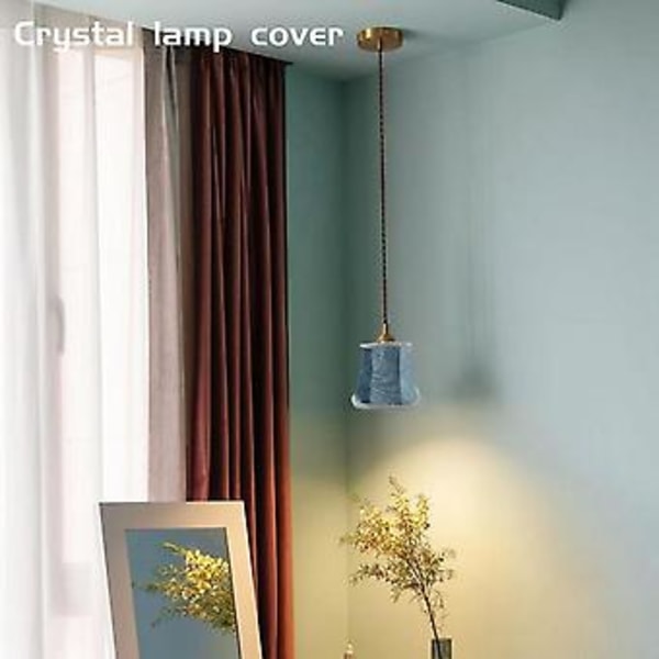 Klämlampskärm i tyg, E14 Handgjord lampskärm för modern europeisk vägglampa, Cryst