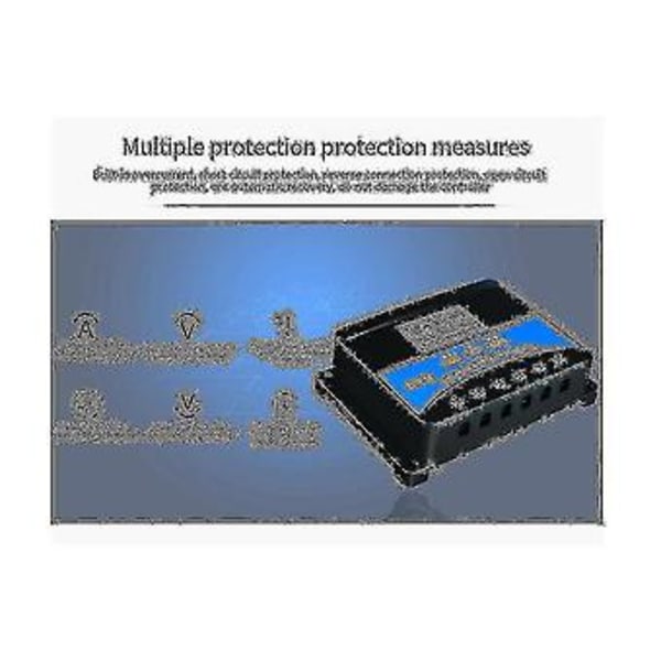 50a Pwm Solar Charge Controller 12v 24v 48v Auto Adapting Blysyre Lithium Batteri Opladning Til So
