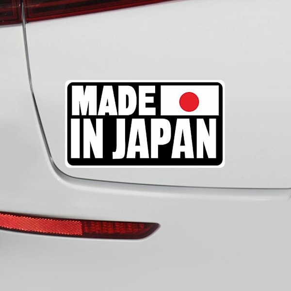 Universaali luova sarjakuva hauskaa Made In Japan teksti heijastava auton tarra tarra