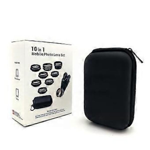 Fisheye Vidvinkel Makro/glaslins Tio-i-ett Lins Mobiltelefon Extern Lins