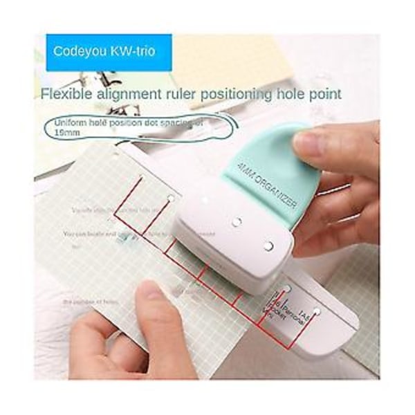 3 Reikää 4mm Rei'itin A5 A6 A7 A8 Tee-se-itse Rei'itin Irtolehtirei'itin Irtolehti Pa