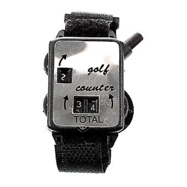Golfklubba Slagräknare Poängräknare Putt Slagräknare Klocka Med Armband Svart