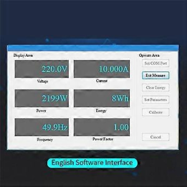 100A PZEM 004T 3.0 Wattimittari+Kotelo+Suljettu CT Kwh Mittari Voltti Ampeeri Virta Testausmoduuli TTL COM2/COM3/COM4:lle