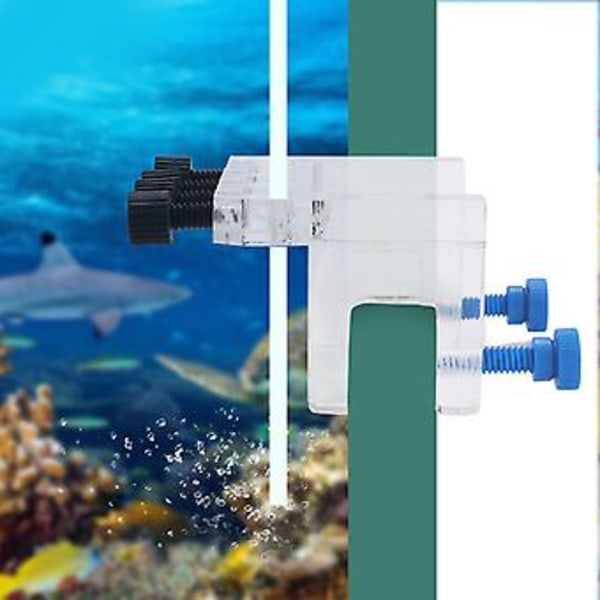 Akryl Akvarium Mjuk Slanghållare för Dosering Pump Mjuk Slang