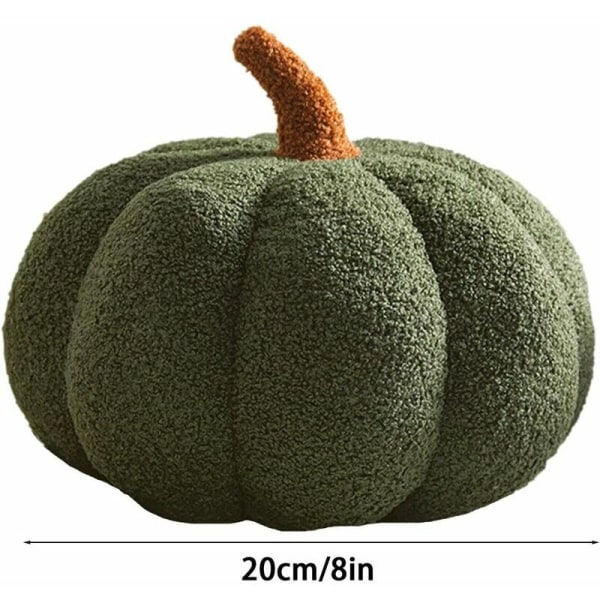 Dekorativ pumpaformad kudde, 20 cm pumpaplyschleksak, pumpakuddekudde för Halloween Thanksgiving heminredning, fotografering, presenter