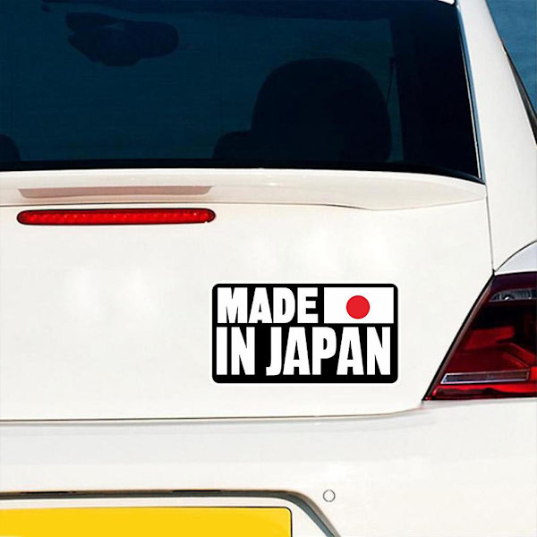 Universaali luova sarjakuva hauskaa Made In Japan teksti heijastava auton tarra tarra