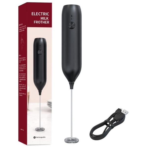 Bärbar elektrisk mjölkskummare USB-laddningsbar Mini skummixer Dryckmixer Visp Visp för Kaffe Latte Matcha