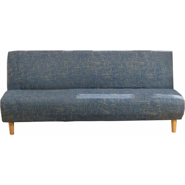 Armlös sofföverdrag 3-sits stretch sofföverdrag All Over hopfällbart soffskydd, universell halkfri soffhandduk 180-210cm (bladtryck) HIA