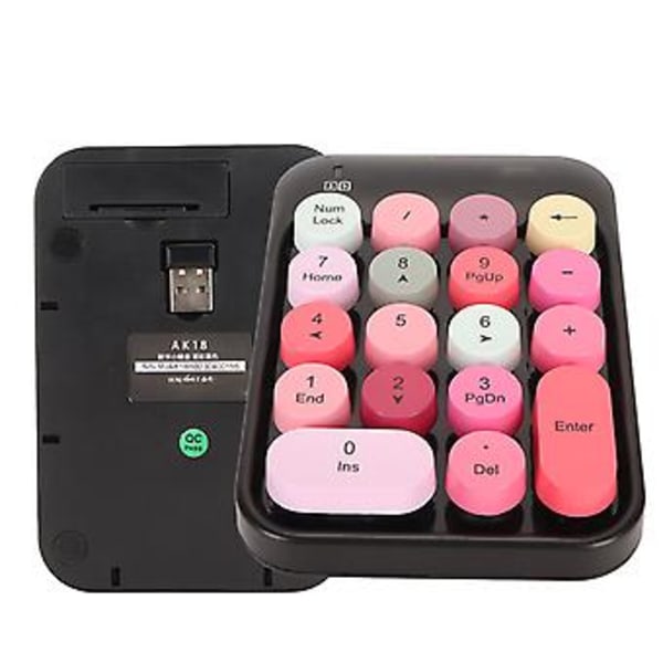 Numerisk tastatur, trådløst numerisk tastatur 2.4G M Mini numerisk tastatur Mini numerisk tastatur miljøvennlige materialer