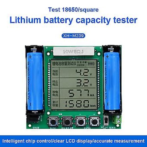 Xh-m239 18650 Er Modul Med LCD Display Mah/ Måling Høj Værktøj