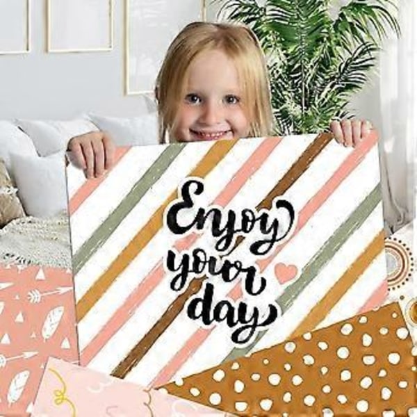 Scrapbook Pappersblock - 12 tum X 12 tum Sött Mönstrat Kartong, 24 st Scrapbookingpapper, Korttillverkningspapperspaket
