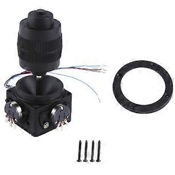 4-akselinen joystick-potentiometri painikkeella -D400A-R4 10K 4D-ohjain teollisuuskäyttöön johdolla
