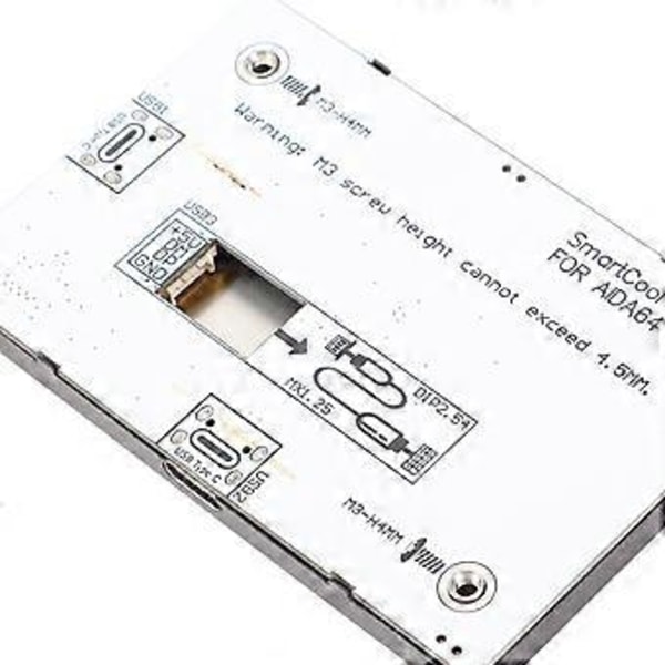 3,5 tuuman IPS USB -näyttö, täysi katselukulma, useita teemoja, energiaa säästävä IPS-toissijainen näyttö, USB-mininäyttö RPi:lle