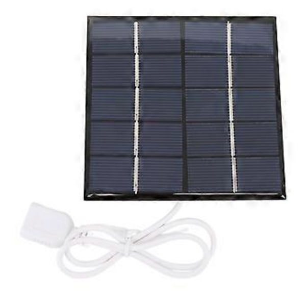 3W 5V aurinkopaneeli valvontakameraan, monokristallinen pii, ulkokäyttöön, aurinkopaneeli tuulettimelle, taskulampulle, vesipumpulle, musta