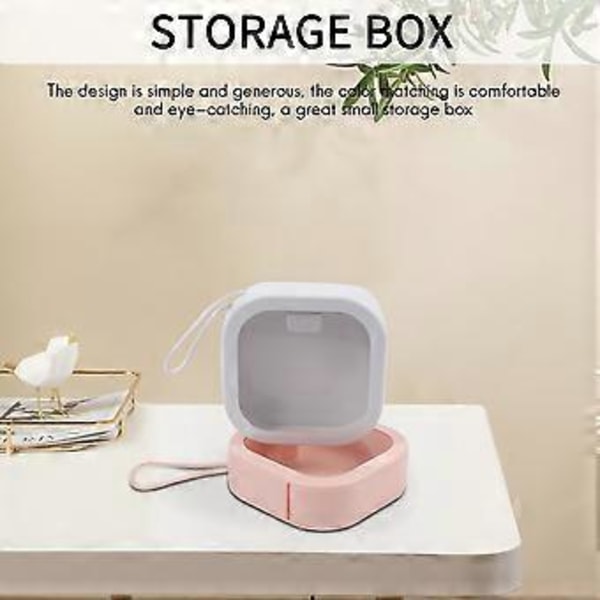 Förvaringslåda för Hörlurar USB Hårt Fodral Hörlursväska Nyckel Myntväskor Vattentät SD-Kort Kabelbox Rund Fyrkantig 2-Pack