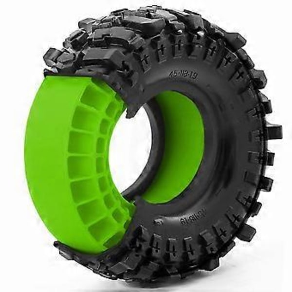 4st 1.9in Silikongummi Däck Hjul Insats Skum för 1/10 RC Crawler Bil TRX4 Axial SCX10 Pro/Capra /GEN8/ Blå