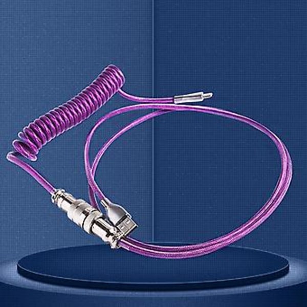 Kierretty USB C -kaapeli pelihiiren johdolle Mekaanisen näppäimistön USB-kaapeli