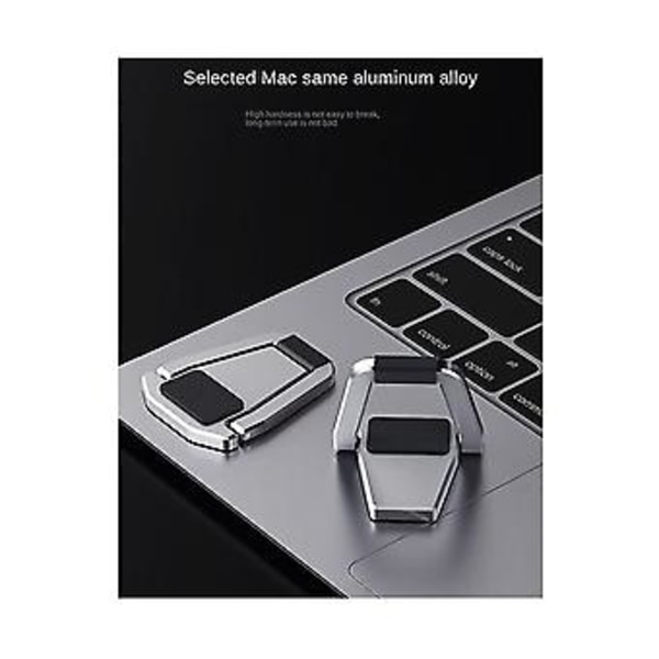 Laptop D, metal, Bærbar, Foldbar, , Dissipat, Flad Opbevaring, Hævet Base (grå