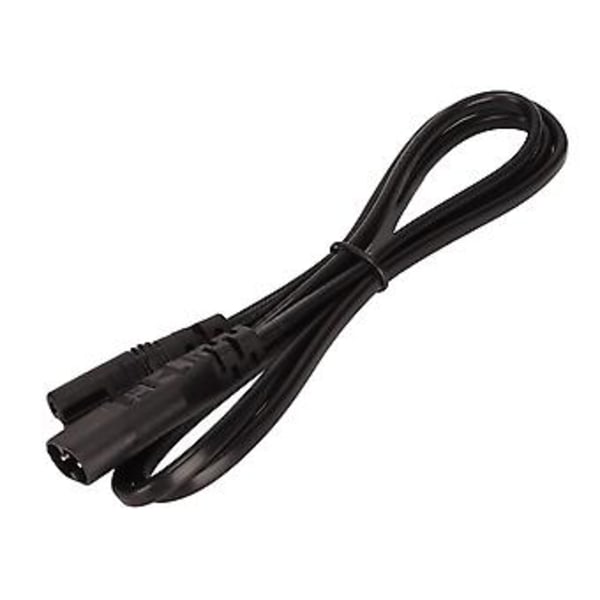 IEC 320 C8 -liitin C7-virtajohtoon, 1 metri, 1500 W, 2,5 A, lämmönkestävä ja vedenpitävä jatkojohto pöytävalaisimille