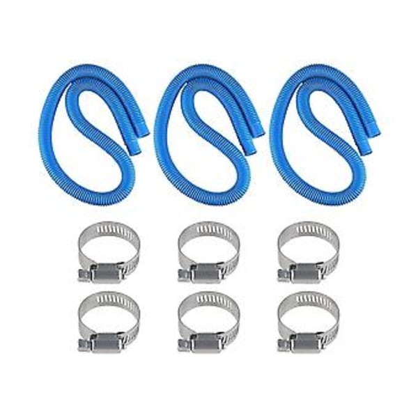 Udskiftningsslange 607,637 til ovenjordiske pools 1,25 tommer diameter tilbehør poolpumpe udskiftning